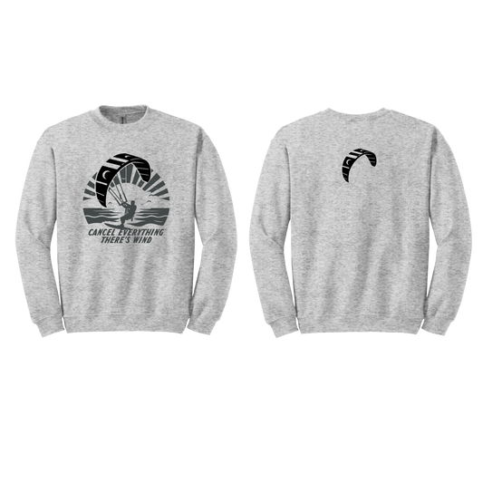 Cancel Everything There's Wind Crewneck Sweatshirt