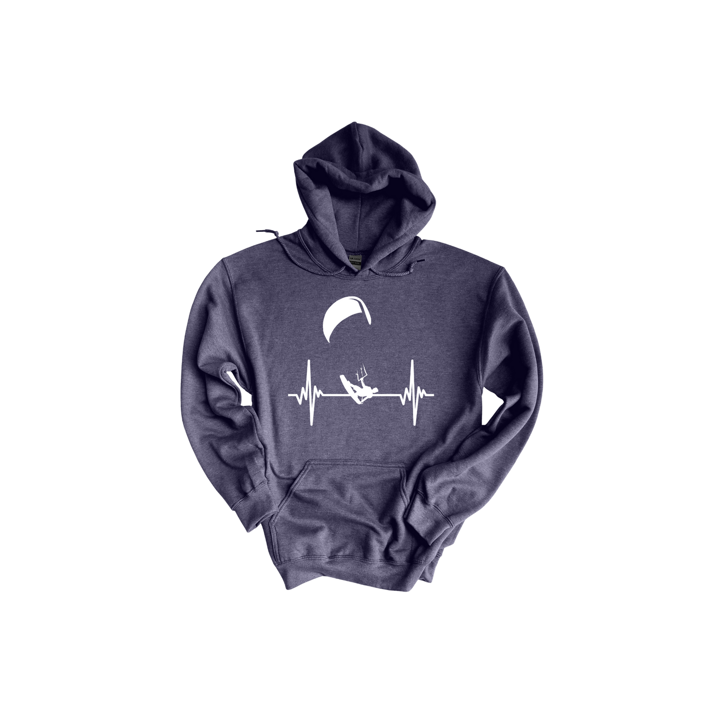 Kitesurfer Heartbeat Hoodie