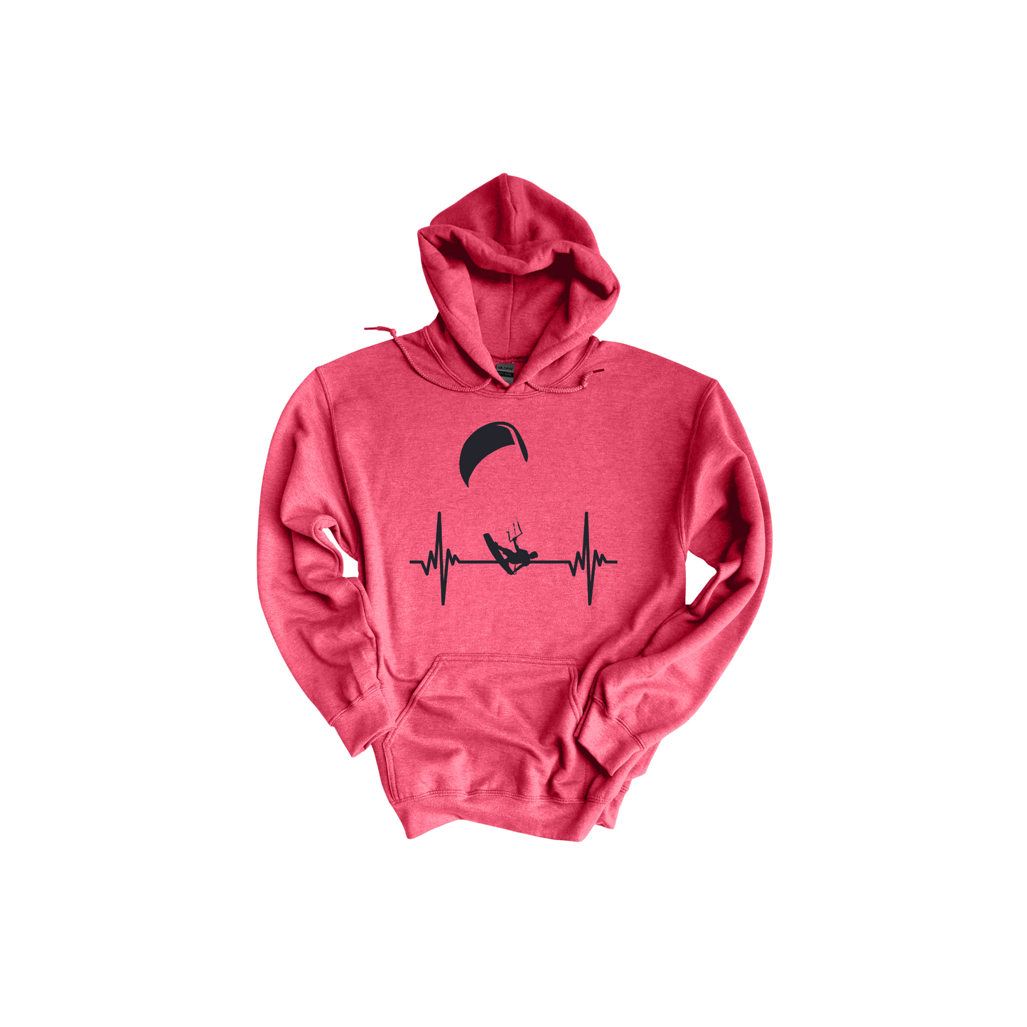 Kitesurfer Heartbeat Hoodie