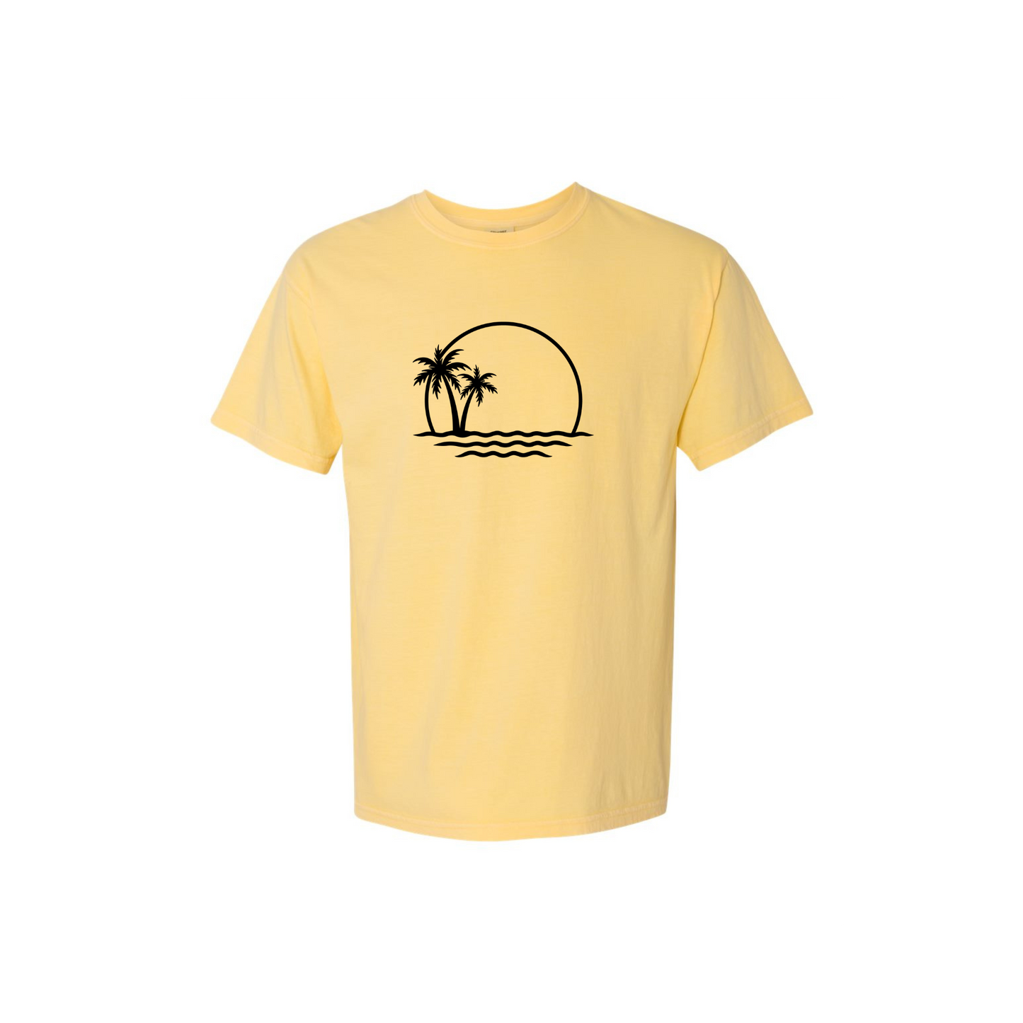 Minimalist Sunset Beach T-Shirt